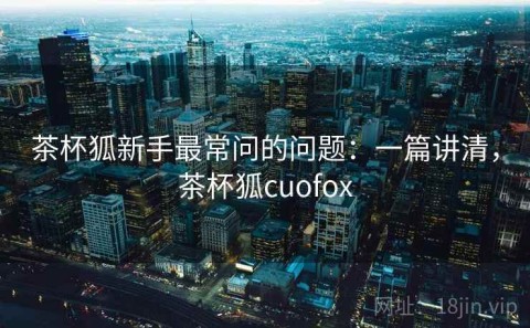茶杯狐新手最常问的问题：一篇讲清，茶杯狐cuofox