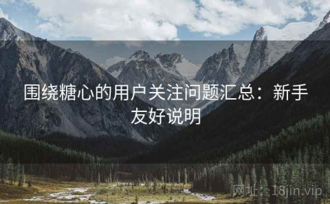 围绕糖心的用户关注问题汇总：新手友好说明