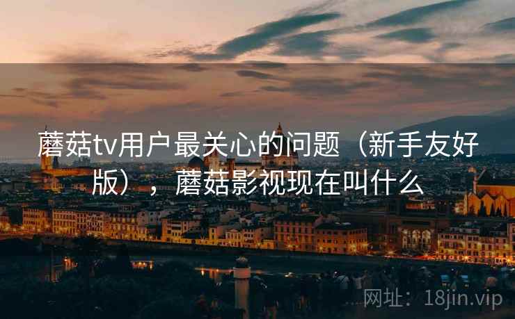 蘑菇tv用户最关心的问题（新手友好版），蘑菇影视现在叫什么